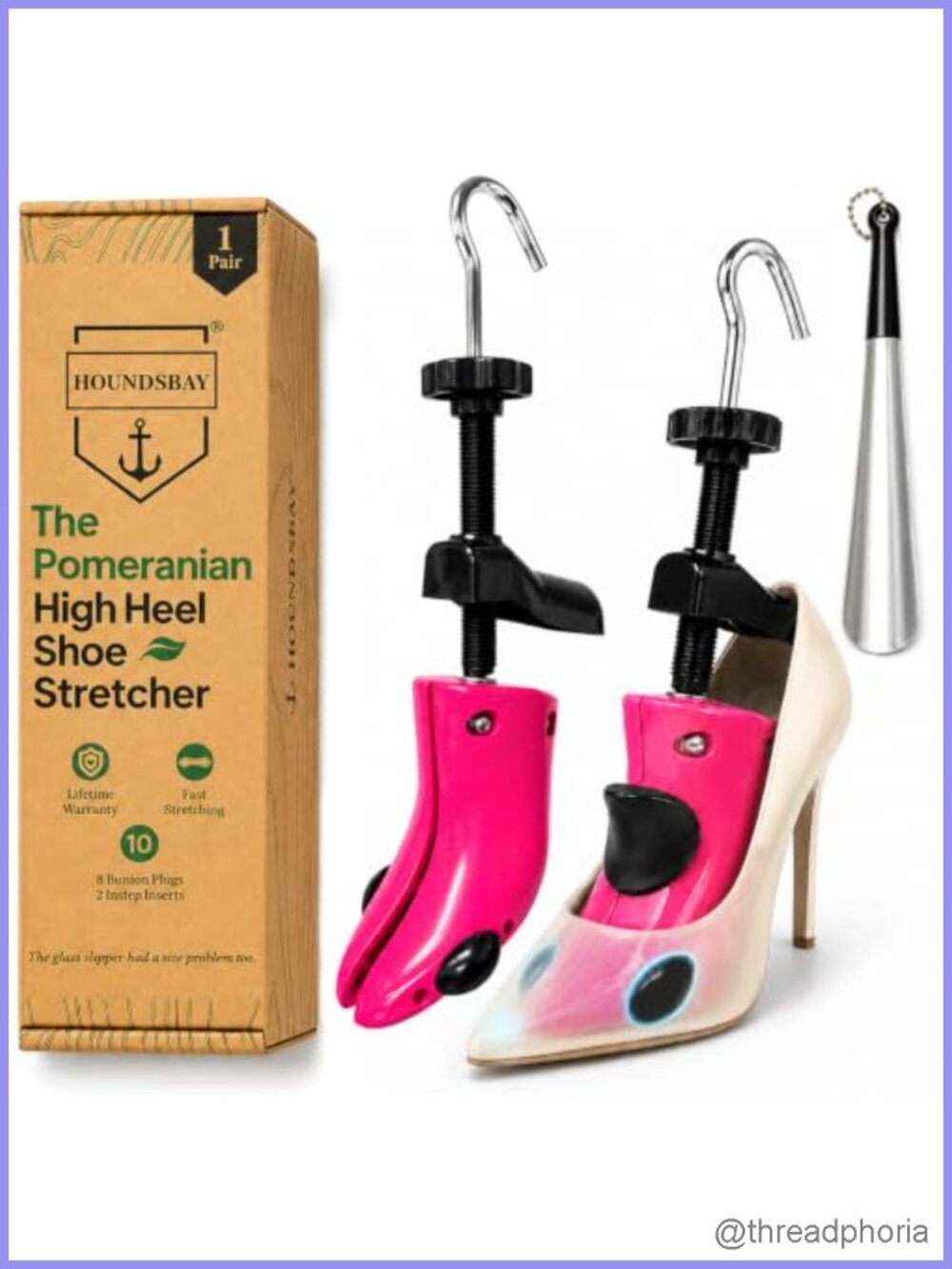 2-Way Shoe Stretcher Heel Expander Adjustable Bunion Relief Kit